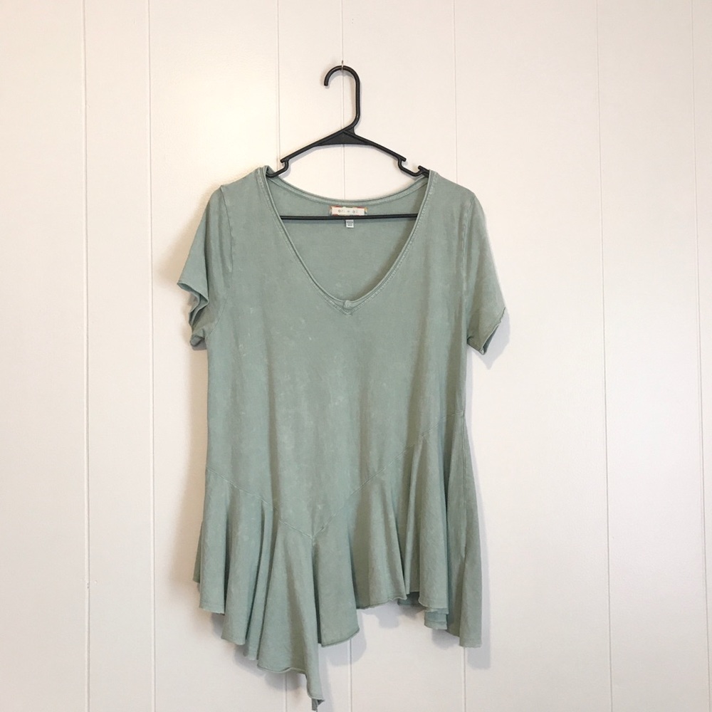 Anthropologie Eri & Ali • Asymmetrical Peplum Tee